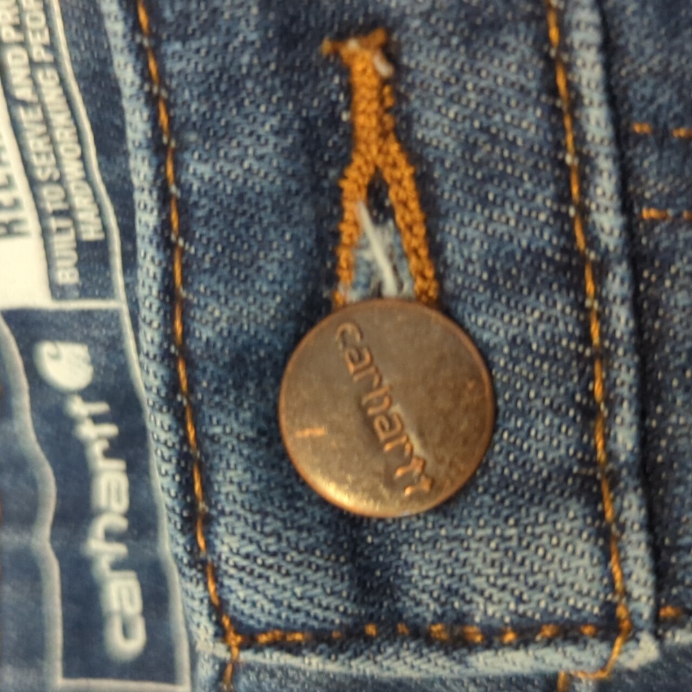 Carhartt Brand Work Jeans Relaxed Fit Rugged Flex Size 6 Regular Model BD5383W - Picture 6 of 11